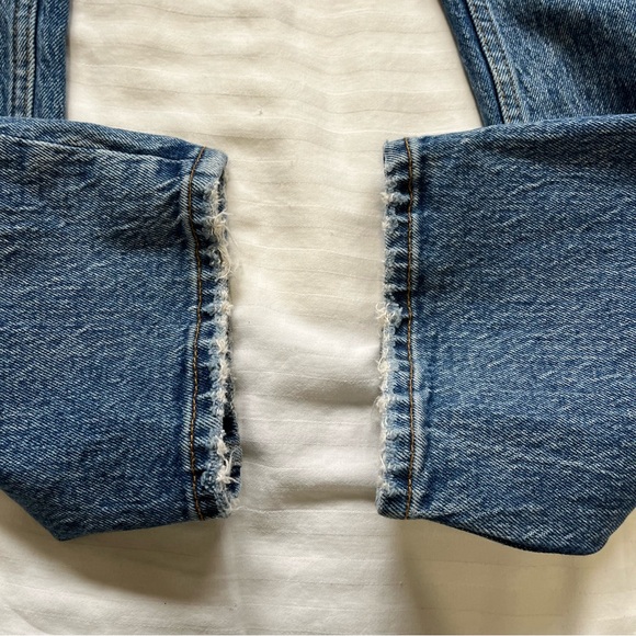 Abercrombie & Fitch Dad High Rise Curve Love Jeans Blue size 25 - Picture 11 of 16